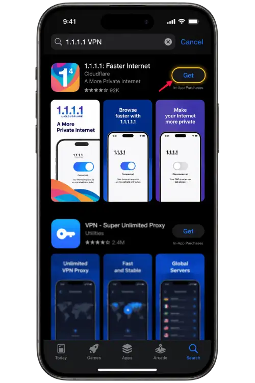 Illustrated example: Check and install